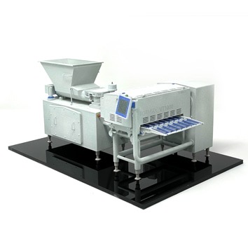 A detailed model of an industrial food-processing machine